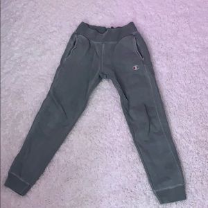 sage green champion sweatpants